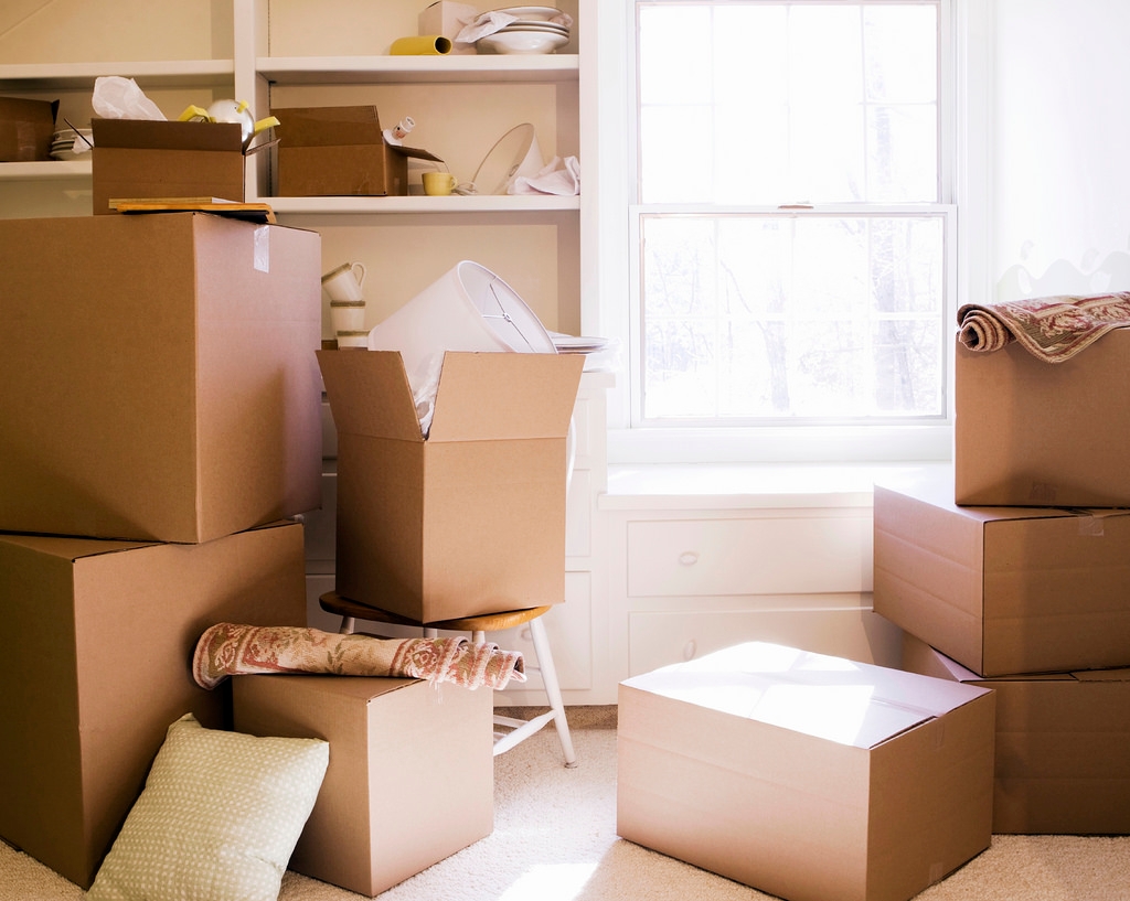 A room full of boxes